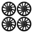 thumbnail image 1 of Unique Bargains 4 Pcs R14 / 14 Inch Universal Car Wheel Rim Hub Cover Wheel Hub Caps Black, 1 of 8