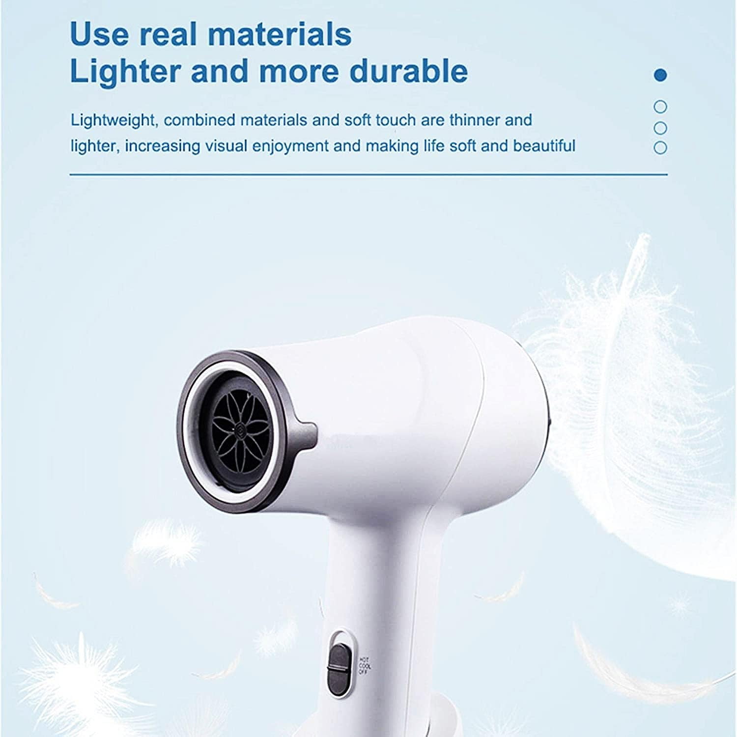 Cordless Hair Dryer, Rechargeable Hair Dryer w/Hot & Cold Wind, Portable Blow Dryer, for Travel School Pet Care Hairdressing Oil Painting Drying Tools