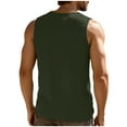 thumbnail image 4 of DxhmoneyHX Mens Tank Tops Wicking Muscle Blouse Summer V Neck Sleeveless Half Button Shirts Loose Gym Workout Athletic Tees, 4 of 9