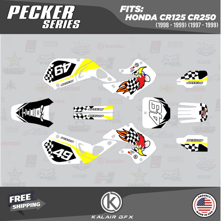Kalair GFX Graphics Kit for Honda CR125 (1998-1999) Pecker Series