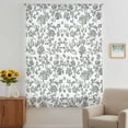 thumbnail image 3 of Farmhouse Flowers Sheer Curtains 63 Inches Long, Pastoral Vintage Leaf Spring Summer Light Filering Curtains, Breathable Simi Curtain Privacy Drapes for Living Room Bedroom Window Treatment, 3 of 9