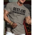 thumbnail image 2 of Gymish Rest at The End Workout Shirts for Men Motivational Gym-Goers, 2 of 6