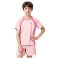 thumbnail image 5 of Sentuca Girls Athletic Outfit Sets Short Sleeve Crewneck T Shirts and Shorts Kids Clothes Summer Outfits Size 9-10 Years, 5 of 7