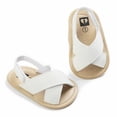 thumbnail image 4 of Baby Boys Roma Sandals Cross Hollow Out Soft Sole Summer Beach Shoes First Walkers, 4 of 4
