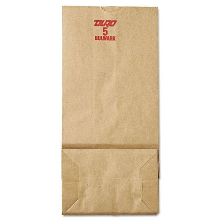 Duro Paper Bags, Brown, 5 lb, 500 Ct