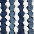 thumbnail image 3 of DII 34x21" Modern Microfiber Fabric Striped Bath Mat in Blue/White, 3 of 3