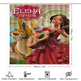 thumbnail image 2 of Juego de 4 cortinas de ducha Elena de Avalor con alfombrillas antideslizantes, tapa de inodoro y alfombrilla de baño, cortina de ducha impermeable con decoración de dibujos animados para baño con 12, 2 of 8