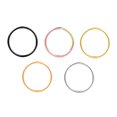 thumbnail image 4 of WASHWEPE Nose Hoops for Women 5Pack Circular Stainless Steel Adjustable Tightness Comfortable Wear, 4 of 7