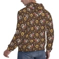 thumbnail image 6 of Goofa Turkey Sunflower Harvest for Men's Hooded Sweatshirt - Lightweight Pullover Hoodie with Kangaroo Pocket, Perfect for Everyday Wear-XX-Large, 6 of 7