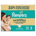 thumbnail image 3 of Pampers Swaddlers Diapers, Size 2 (10-22 lbs), Absorbent, Keeps Baby Dry and Comfortable, Skin Safe Disposable Baby Diaper, 3 of 27