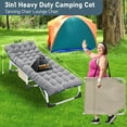 thumbnail image 3 of Slsy 3 in 1 Sun Tanning Chair Oversized with Mat & Face Arm Hole, 5-Position Heavy Duty Folding Chaise Outdoor Lounge Chair w/ Pillow, for Beach, Pool, Lawn, Yard, Patio, 3 of 14