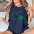 thumbnail image 1 of Puntoco Liquidación de camisetas cortas para mujer Camiseta de manga corta con cuello redondo y estampado informal a la moda para mujer, 1 of 5