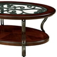 thumbnail image 3 of Classic Coffee Table With Metal Combination And Ornate Details Traditional Style, 3 of 6