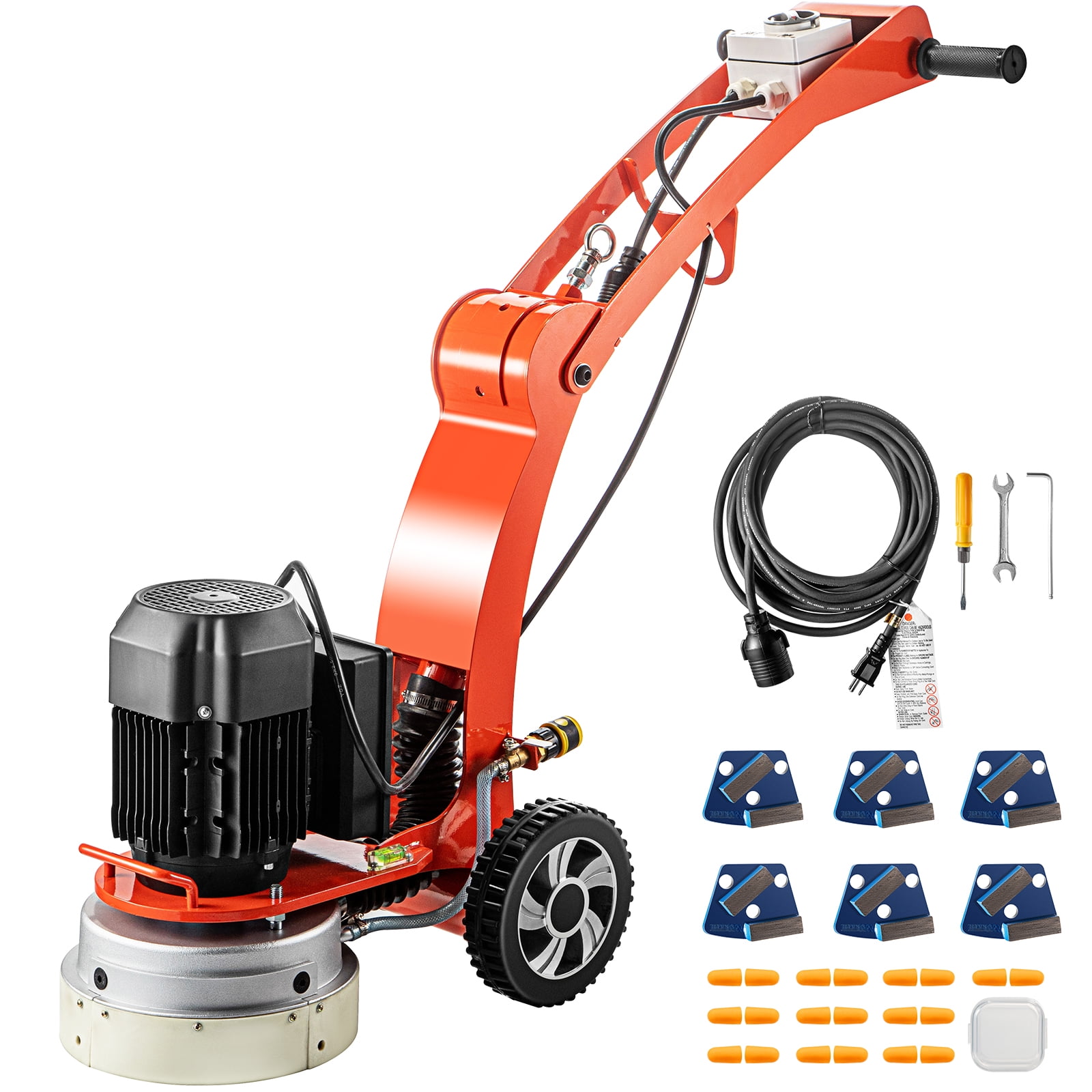 Vevor Electric Concrete Floor Grinder 10 Walk Behind Grinder 1 5hp Concrete Floor Polisher 34 46 Adjustable Grinding Machine 1720rpm 1phase Surfacing Grinder For Granite Marble Concrete Stones Walmart Com