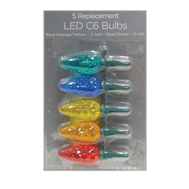 Celebrations 1120071 Multicolor LED C6 Replacement Bulbs Walmart