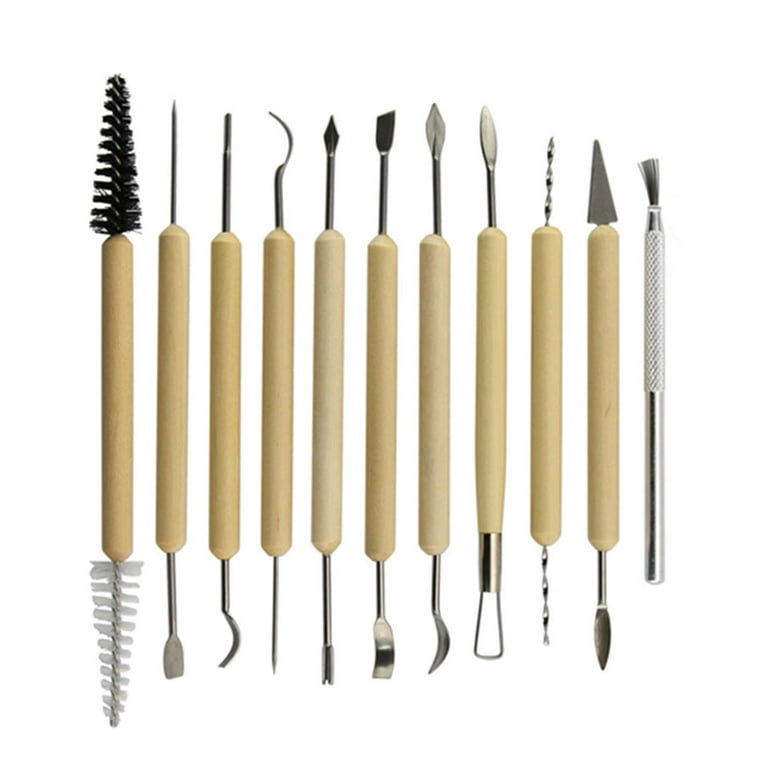 Westmell 45PCS Pottery Clay Sculpting Tools Set, Ceramic Clay Carving Tool  Wood Stainless Steel Silicone for Beginners Professional Art Crafts Schools  and Home …