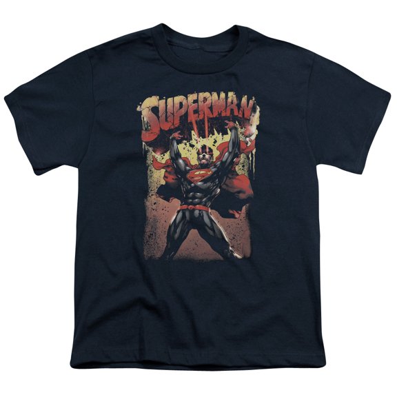 Superman - Lift Up - Youth Short Sleeve Shirt - Medium