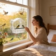 thumbnail image 4 of Window Bird Feeder with Strong Suction Cups Clear Window Feeder for Outside Transparent Bird House Balcony Glass Mount Acrylic 1 Pc, 4 of 6