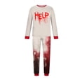 thumbnail image 4 of Racifhz Halloween Family Pajamas Matching Sets Cozy Loungewear Long Sleeve Shirt and Pants Sleepwear Set Holiday Outfits Halloween Decorations for Home Family Gifts, 4 of 5