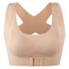 

Prettyui Humpback Corrected Seamless Latex Underwear Female Two-in-One Gathering Adjustable Front Buckle Bra for Women