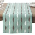thumbnail image 1 of Saro Lifestyle 2293.A16108B 16 x 108 Po Moderne Brodé Design Table Runner&44; Aqua, 1 of 1