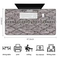 thumbnail image 5 of Long Mouse Pads for Desk,Black Geometric Diamond Striped Pattern Desk Mats on Top Of Desks, Desk Mouse Pad Extra Large with 3mm Non-Slip Base and Stitched Edge for Gaming,Office,Work,Home 47.3"x23.6", 5 of 6