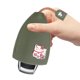 thumbnail image 5 of Ndcxsfigh Carteras para Llaves Dibujos Animados Gato Ciervo Conejo Mini Estuche para Llaves Coche (Gato Verde Militar), 5 of 9