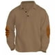 thumbnail image 2 of Blusa y camisa de manga larga con cuello vuelto para hombre, estilo casual, para deportes al aire libre, color liso, blusa de manga larga con cuello vuelto, camisetas de poliéster para hombre, 2 of 7