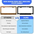 thumbnail image 3 of Snowflake Starry Sky License Plate Frames Personalized License Plate Frames Cover Aluminum Anti-Rust Metal Car Plates Tag Car Decoration Accessory for Men Women 12.2" x 6.2", 3 of 7