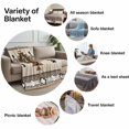 thumbnail image 6 of Flannel Fleece Throw Blanket Aztec Retro Brown Ethnic Style Lightweight Soft Plush Blankets,Abstract Geometric Cozy Warm Throw Blanket for Couch Sofa Bed Car Office All Season Use 50x60in, 6 of 9