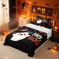 thumbnail image 3 of Erosebridal Halloween Pumpkin Twin Sheets, Kawaii Spooky Bedding, Black Orange, Black Reversible, 3pcs, 1 Flat Sheet, 1 Fitted Sheet and 1 Pillowcase, 3 of 6