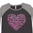 thumbnail image 4 of Inktastic Valentine Words in Pink Women's Plus Size T-Shirt, 4 of 5