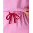 thumbnail image 5 of Hanes Women's Loungewear Set, 2-Piece , Pajama Long Sleeve Crew & Sleep Pants Spirited Pink/Rosey Red XL, 5 of 8
