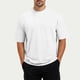 thumbnail image 5 of Manga Corta de Verano Tops de Color Sólido Casual Manga Corta Cuello Redondo Doblado Hendidura Superior, Camisa de Fibra de Poliéster para Hombres, Lavado de Manos, 5 of 8