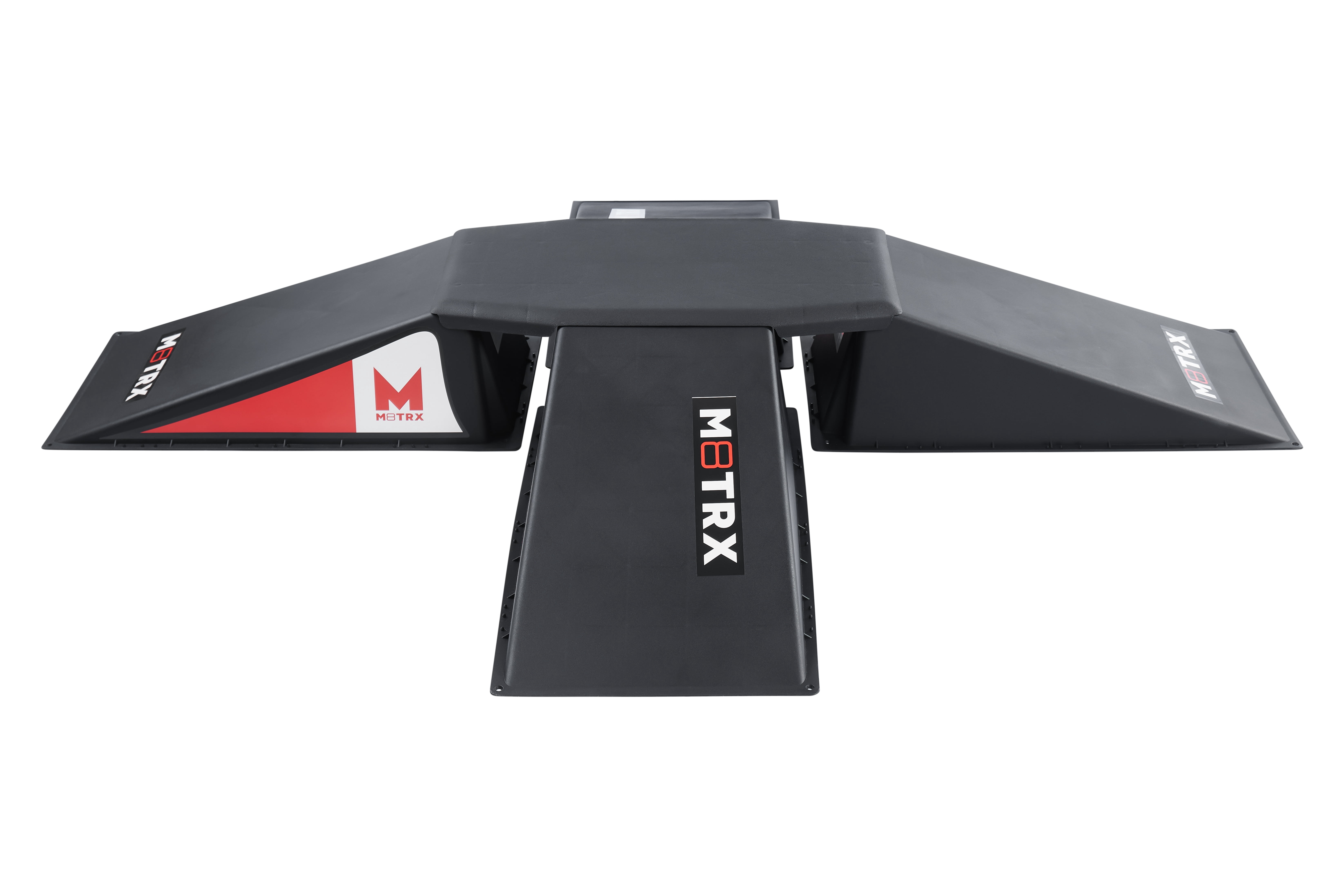 M8TRX SPORTS 4+1 Pyramid Ramp Set for Skateboards, Bikes, and Scooters, Ages 5+
