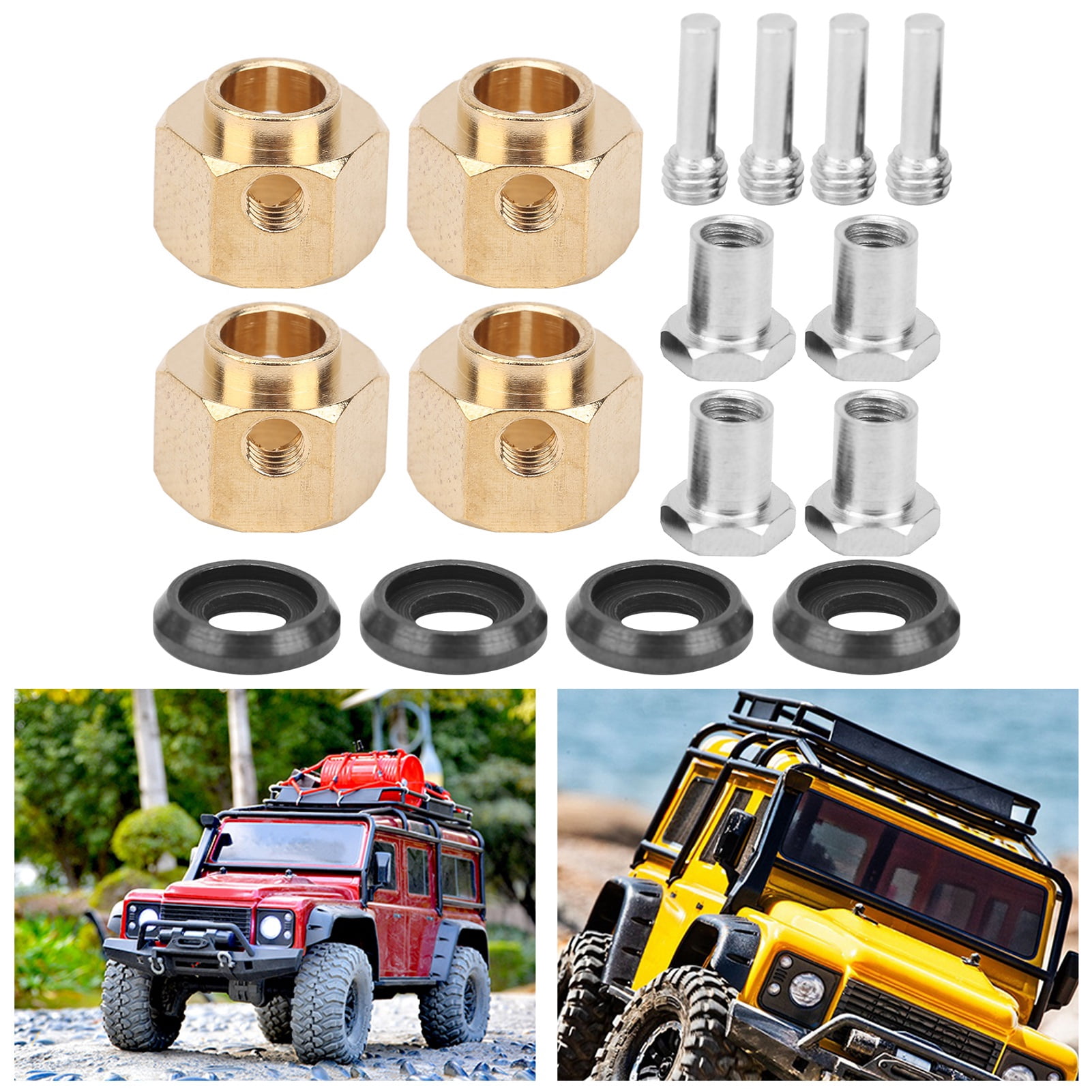 Combineur En Laiton Pour Voiture RC 1/10 - Lot De 4 Pièces, Diamètre 10mm, Pour TRX4 TRX6 Et Autres Modèles