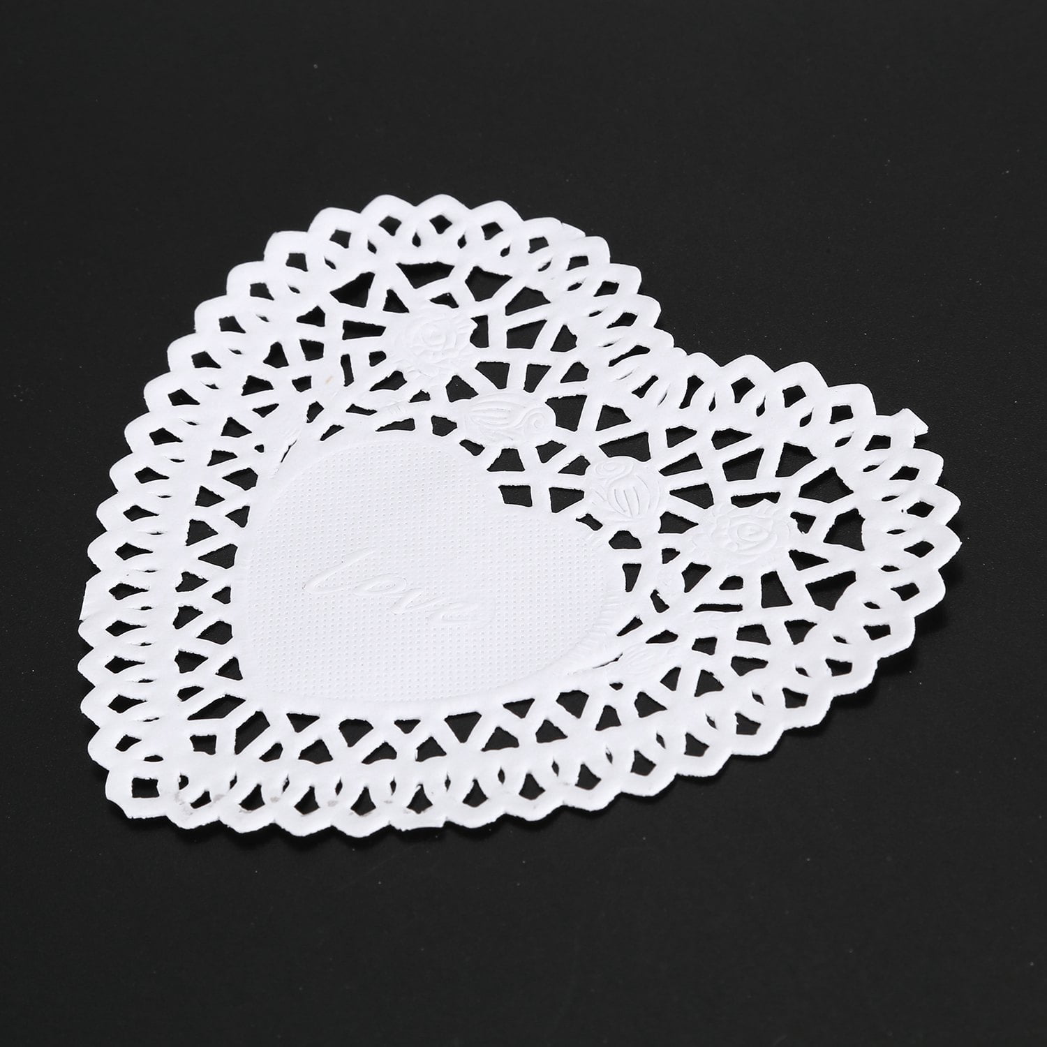 Heart Shaped Paper Lace Doilies for Weddings, Valentines Décor (4 In, 200  Pack)