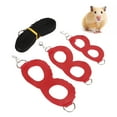 thumbnail image 4 of Pet Traction Rope, Durable Easy To Wear Artificial Leather Hamster Traction Rope Nylon Webbing  For Small Medium Large Rats Black,Red,Coffee, 4 of 8