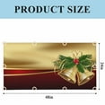 thumbnail image 6 of Christmas Fluorescent Light Covers for Ceiling Lights 4x2 feet,2 Pack Magnetic Light Filters for Classroom,Xmas Bells Berry Botanical Golden Red Fluorescent Light Shade Panel for Office School Drop, 6 of 9