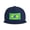 Blue, variant on Flat Bill Snapback Hats for Men Women Art Brazilian Flag Hip Hop Style Plain Baseball Cap Black