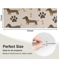 thumbnail image 5 of Dachshund and Paws Kitchen Rug Mat,Kitchen Runner Rugs Non Skid Washable,Decorative Kitchen Floor Mats for Kitchen,Sink,Laundry,17"X47", 5 of 5