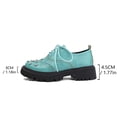 thumbnail image 7 of Rhinestones Sparkly Chunky Platform Casual Walking Shoes for Women Fall Glitter Leather Loafers Fashion Sneakers, 7 of 7
