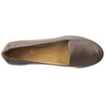 thumbnail image 4 of NATURALIZER Womens Brown N5 Comfort System Flexible Soleplate Cushioned Saban Block Heel Slip On Leather Flats 9 M, 4 of 4
