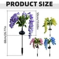 thumbnail image 3 of Solar Garden Lights Outdoor Waterproof Decorative, Ongmies Outdoor Garden Lights – Decorative Wisteria Flower Yard & Patio Lights for Mother's Day, Mom, and Women, Garden Decor, 3 of 8
