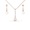 Rose Gold, variant on Cate & Chloe Tatum 18k White Gold Plated Jewelry Set with Pearl and Swarovski Crystals for Women
