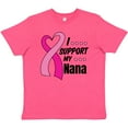 thumbnail image 3 of Inktastic Breast Cancer Awareness I Support My Nana with Pink Ribbon Youth T-Shirt, 3 of 5