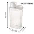thumbnail image 2 of Airtight Food Storage Containers, Clear Pantry Organization with Measuring Lid for Kitchen Counter, 2 of 6