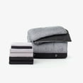 thumbnail image 2 of Dawn 7-Piece Twin Essentials in Boone Black and Gray | Reversible Twin/Twin XL Comforter with Two Sheet Sets | Black and Gray, 2 of 6