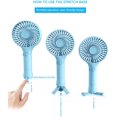 thumbnail image 4 of Ventilador USB, mini ventilador de mano, ventilador de mesa, ventilador portátil recargable con 3 velocidades ajustables para acampar, oficina, deportes, viajes Ormromra LF-0416, 4 of 5