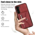 thumbnail image 6 of ELEHOLD Wallet Crossbody Case for Samsung Galaxy S24 with RFID Card Slots Zipper Pocket Kickstand Function Shockproof Galaxy S24 Purse Case with Detachable Shoulder Strap,Red, 6 of 9